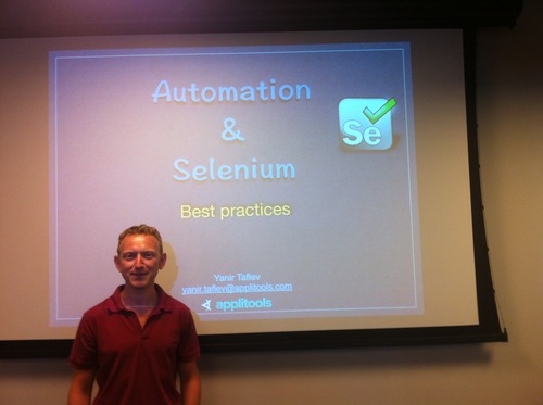 Yanir Taflev from Applitools at SeTLV Meetup