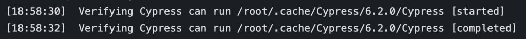 Cypress cache verification