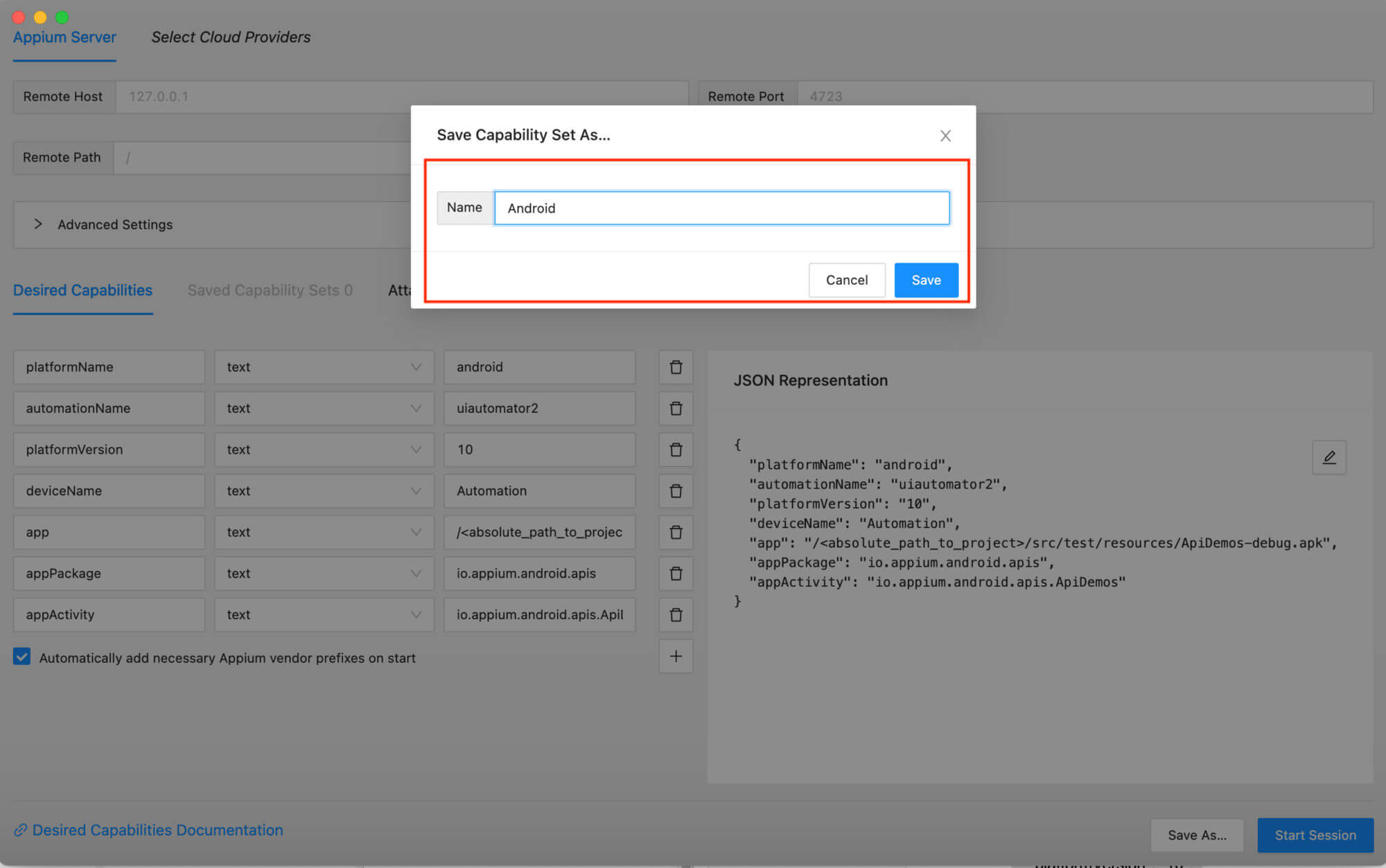 Saving and giving caps a name