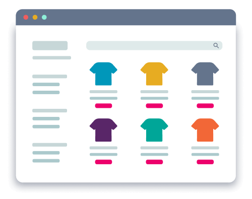 Sample eCommerce category page