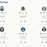 Cypress Heroes app homepage