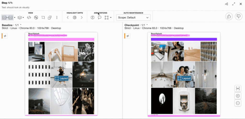 Cross browser dashboard GIF