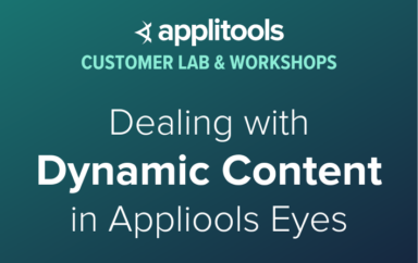 Dealing with Dynamic Content in Applitools Eyes