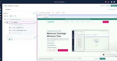 Autonomous reusable test flow screenshot