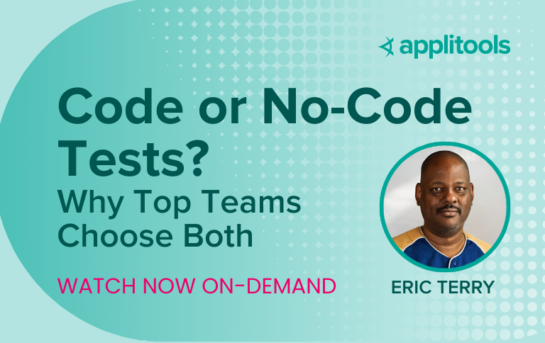 Code or No-Code Tests?