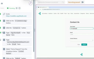 LLM Generated Test Steps to fill out a form as an obscure Tolkien character in Applitools Autonomous