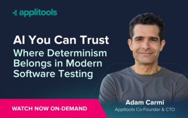 Applitools Adam Carmi AI You Can Trust webinar