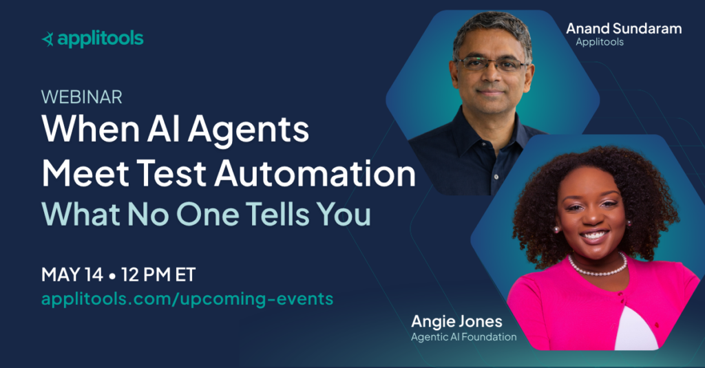 AI agents test automation webinar