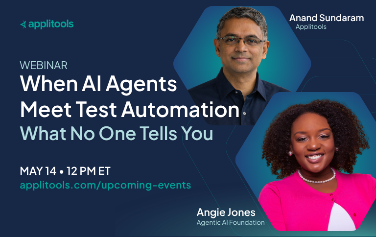 AI agents test automation webinar