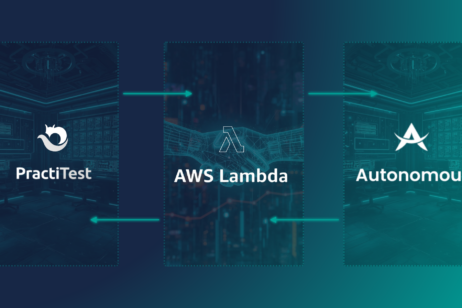 High-level architecture to build a serverless bridge to integrate Applitools and PractiTest
